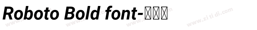 Roboto Bold font字体转换